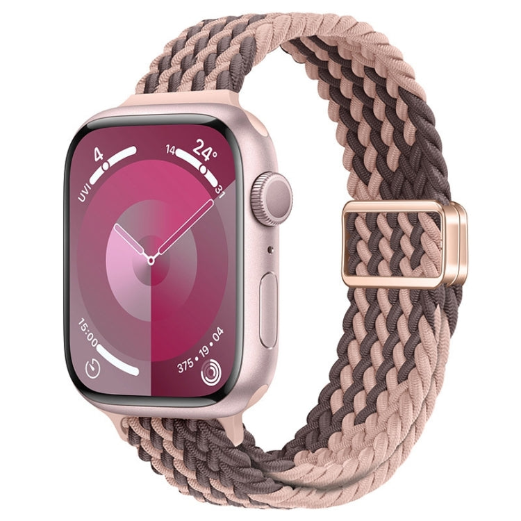 Slim Magnetic Buckle Nylon Braided Watch Band, For Apple Watch SE 2022 40mm, For Apple Watch SE 2022 44mm