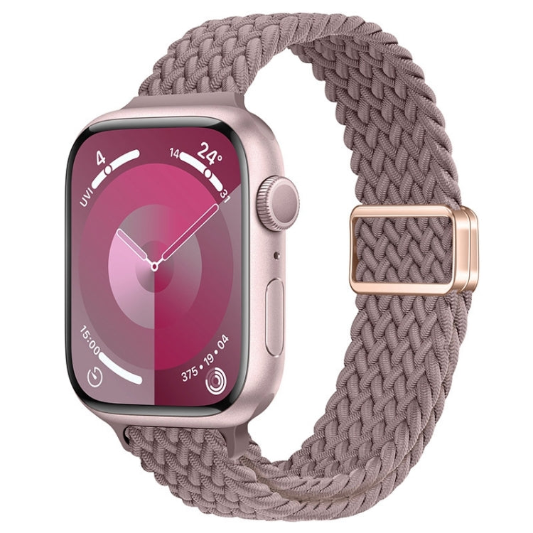 Slim Magnetic Buckle Nylon Braided Watch Band, For Apple Watch SE 2022 40mm, For Apple Watch SE 2022 44mm