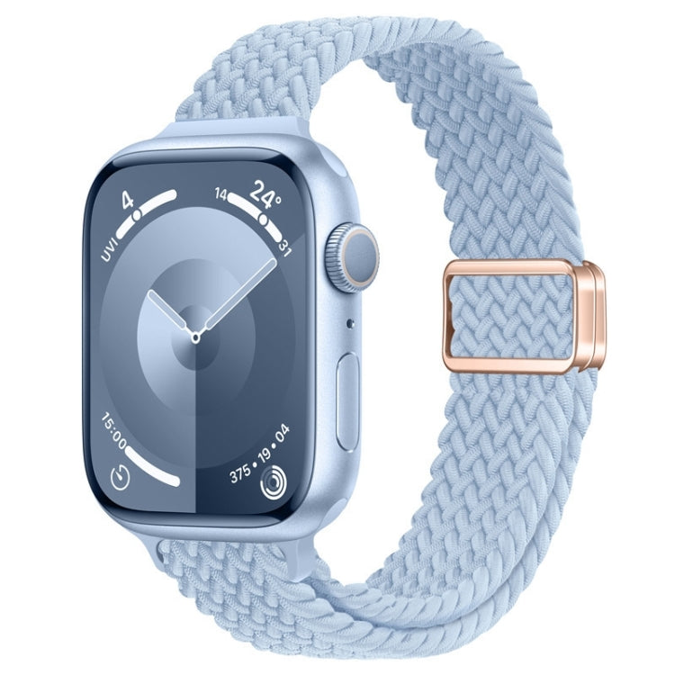 Slim Magnetic Buckle Nylon Braided Watch Band, For Apple Watch Series 7 41mm, For Apple Watch Series 7 45mm