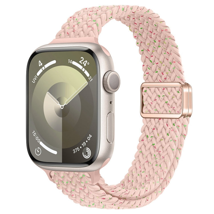 Slim Magnetic Buckle Nylon Braided Watch Band, For Apple Watch Series 7 41mm, For Apple Watch Series 7 45mm