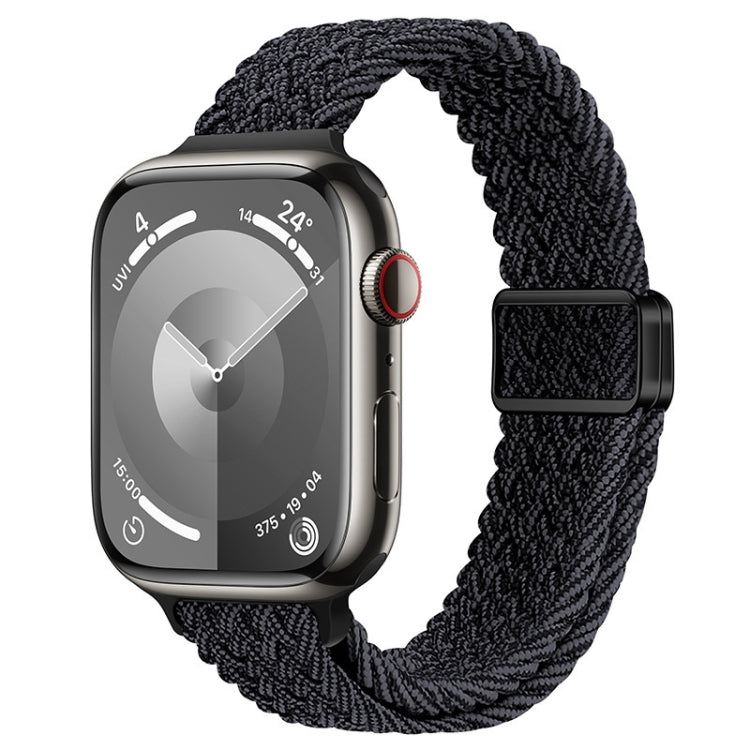 Slim Magnetic Buckle Nylon Braided Watch Band, For Apple Watch SE 40mm, For Apple Watch SE 44mm