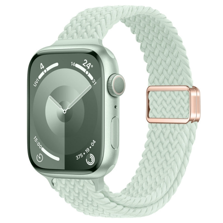 Slim Magnetic Buckle Nylon Braided Watch Band, For Apple Watch SE 40mm, For Apple Watch SE 44mm