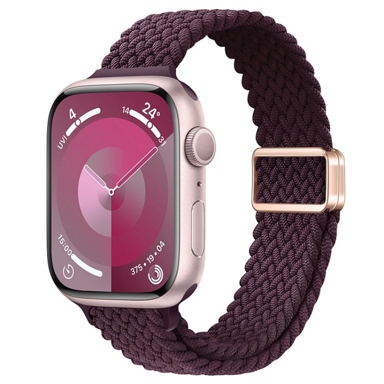 Slim Magnetic Buckle Nylon Braided Watch Band, For Apple Watch Series 6 40mm, For Apple Watch Series 6 44mm