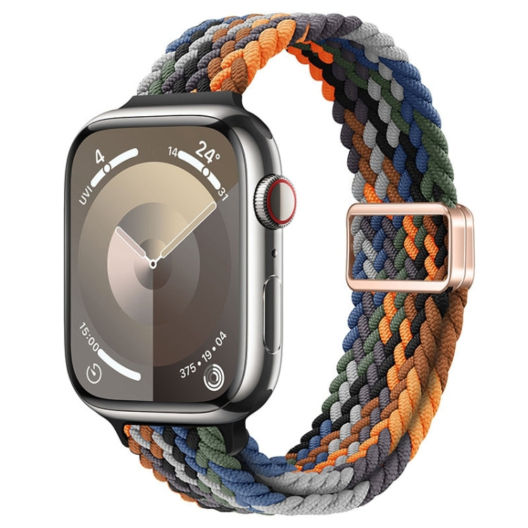 Slim Magnetic Buckle Nylon Braided Watch Band, For Apple Watch Series 5 44mm, For Apple Watch Series 5 40mm