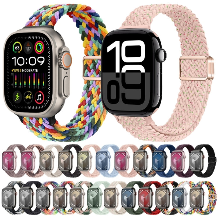 Slim Magnetic Buckle Nylon Braided Watch Band, For Apple Watch Series 5 44mm, For Apple Watch Series 5 40mm
