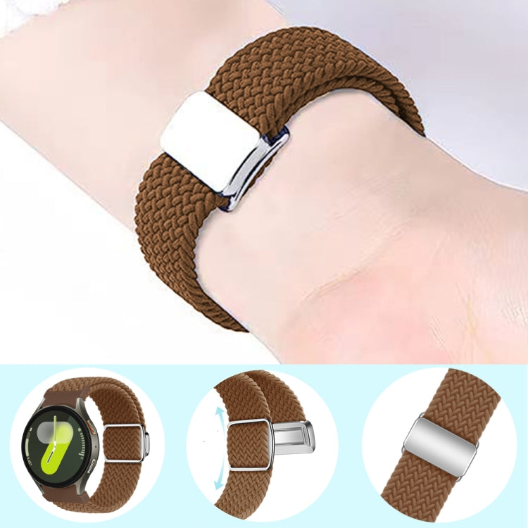Nylon Loop Magnetic Buckle Watch Band, For Samsung Galaxy Watch 7 / 6 / 5 / 4