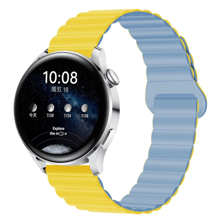Two Color Magnetic Silicone Watch Band, 20mm