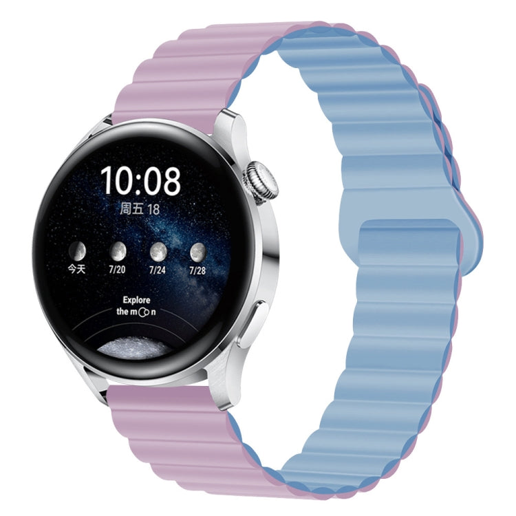 Two Color Magnetic Silicone Watch Band, 20mm