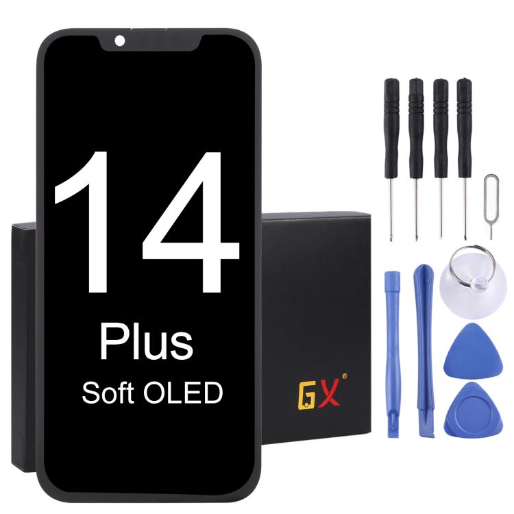 GX Hard OLED Screen, For iPhone 13 Pro Hard, For iPhone 14 Hard, For iPhone 14 Plus Soft, For iPhone 14 Pro Hard