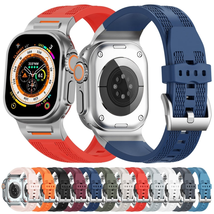 Trailblazer Woven Texture Silicone Watch Band, For Apple Watch 46mm / 49mm / 45mm / 44mm, For Apple Watch 42mm / 41mm / 40mm / 38mm