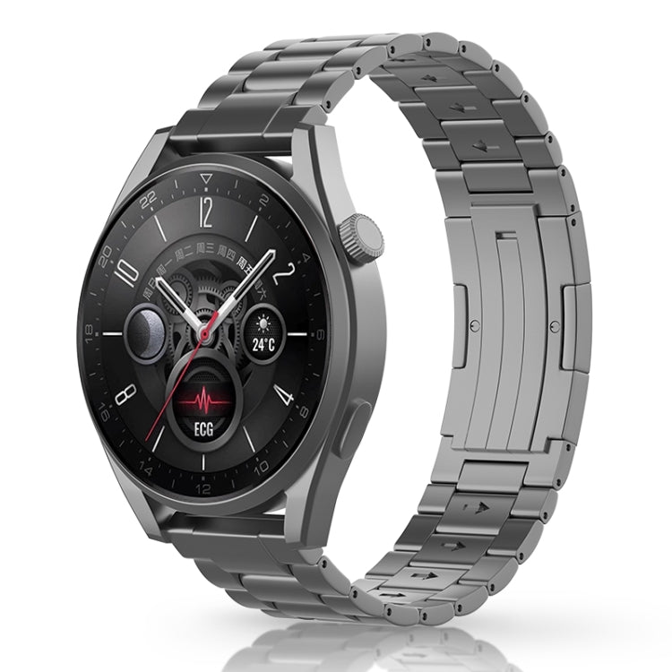 Button Style Three Beads Titanium Steel Quick Release Watch Band, For Huawei Watch GT 5 / GT 4 46mm