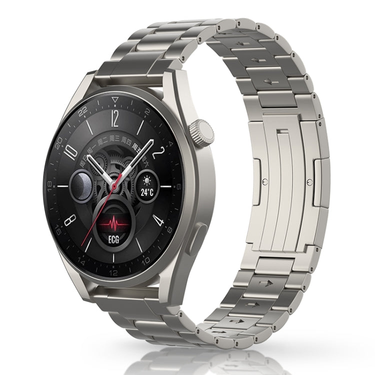 Button Style Three Beads Titanium Steel Quick Release Watch Band, For Huawei Watch GT 5 / GT 4 46mm