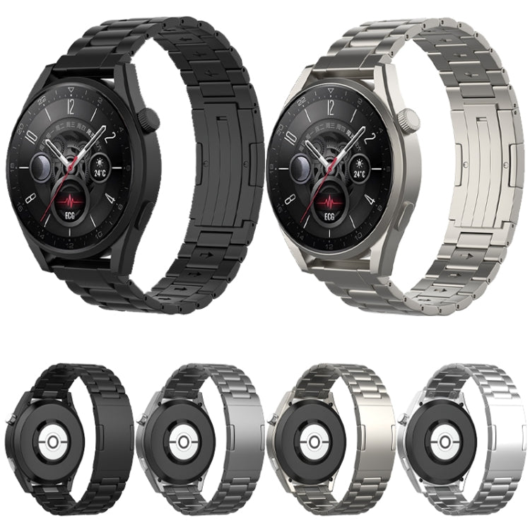 Button Style Three Beads Titanium Steel Quick Release Watch Band, For Huawei Watch GT 5 / GT 4 46mm