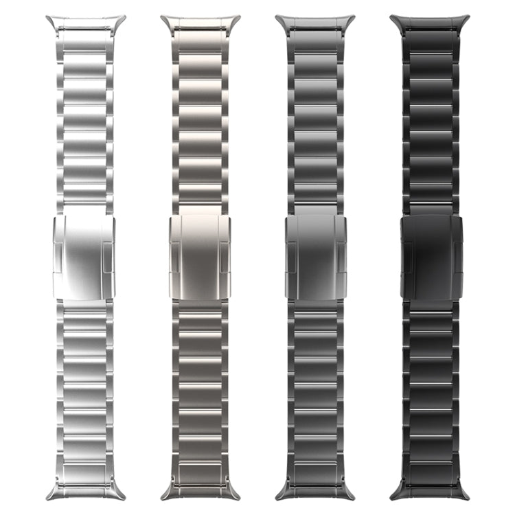Three Beads Tortoise Buckle Titanium Steel Watch Band, For Samsung Galaxy Watch Ultra / Ultra 2025, For Samsung Galaxy Watch8 / Watch8 Classic