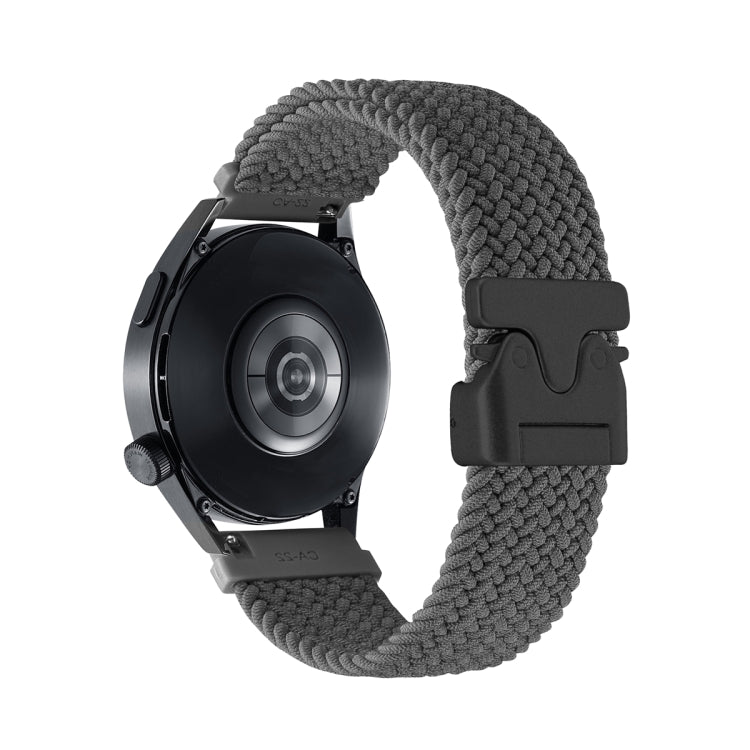 Snap Button Nylon Braided Watch Band, 20mm