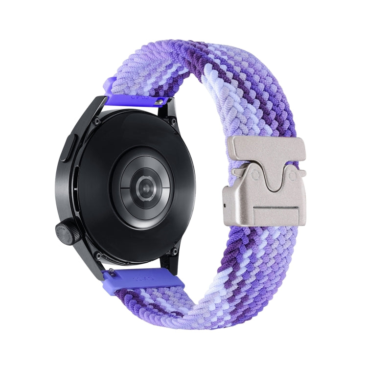 Snap Button Nylon Braided Watch Band, 20mm
