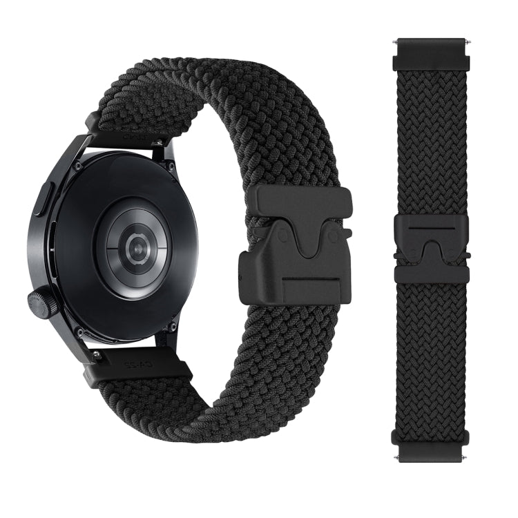 Snap Button Nylon Braided Watch Band, 22mm