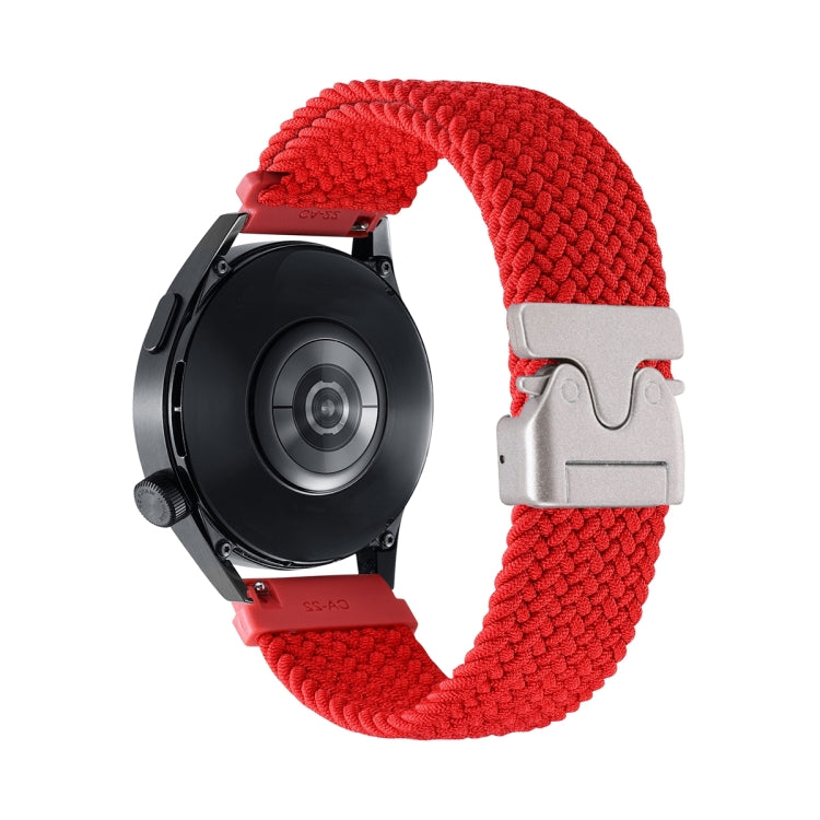 Snap Button Nylon Braided Watch Band, 22mm