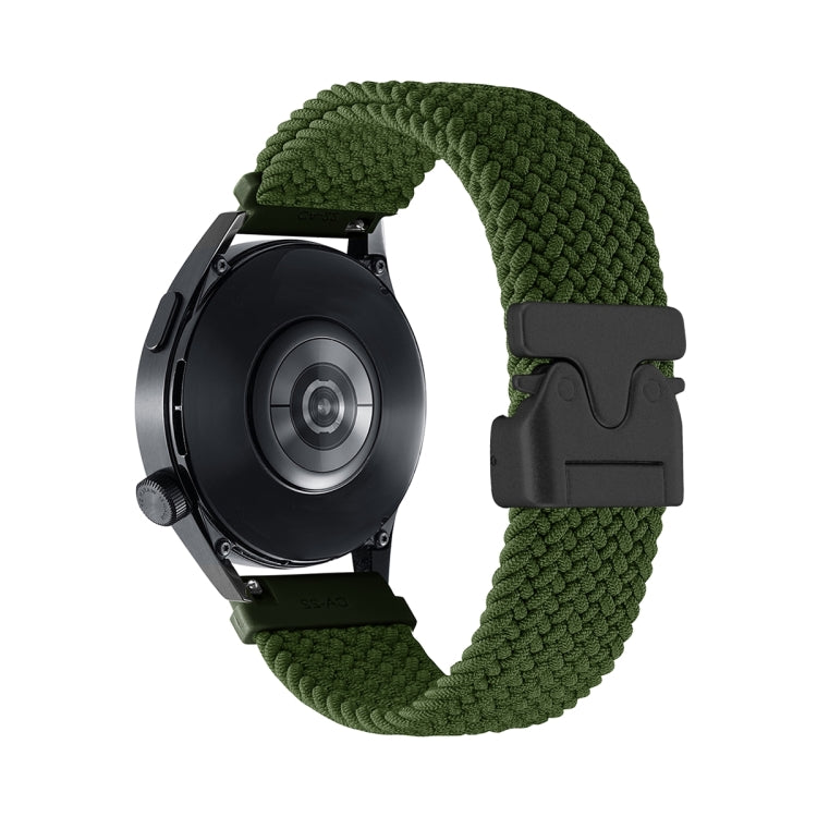 Snap Button Nylon Braided Watch Band, 22mm