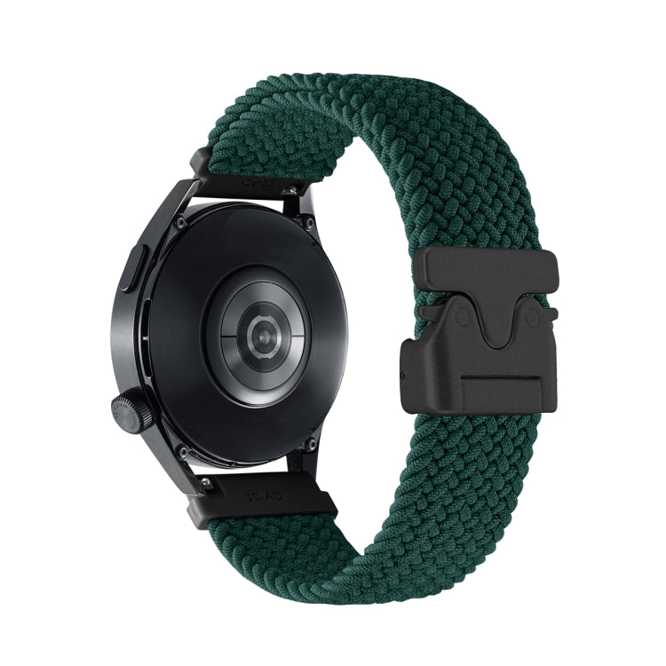 Snap Button Nylon Braided Watch Band, 22mm