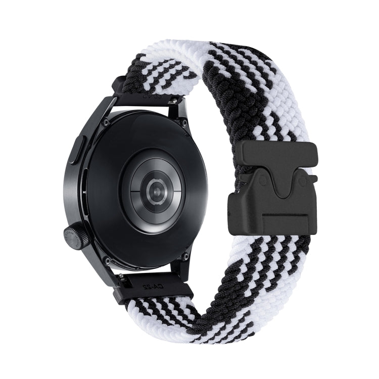 Snap Button Nylon Braided Watch Band, 22mm