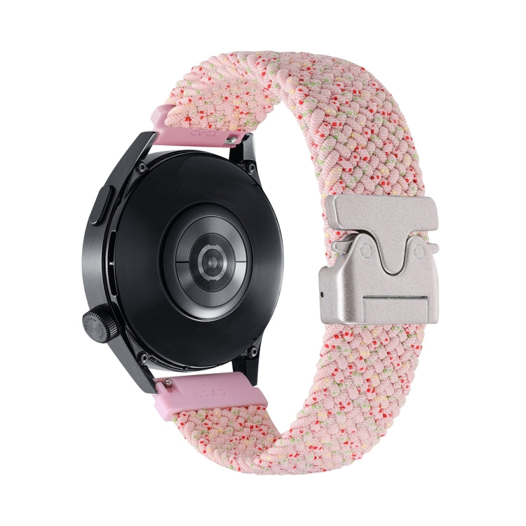 Snap Button Nylon Braided Watch Band, 22mm