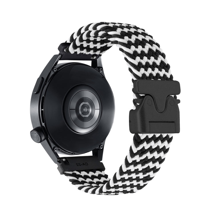Snap Button Nylon Braided Watch Band, 22mm