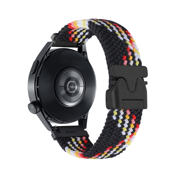 Snap Button Nylon Braided Watch Band, 22mm