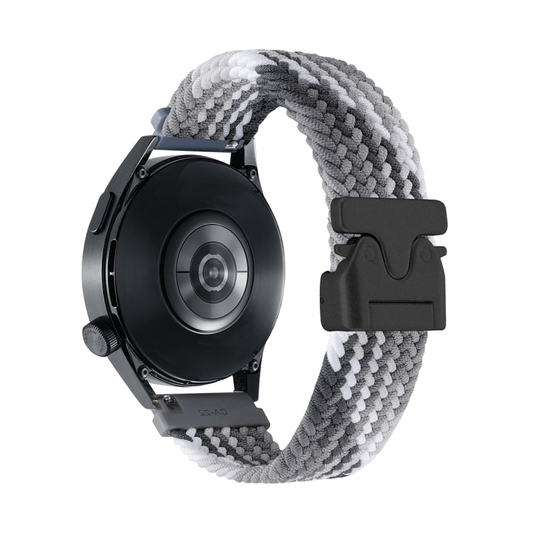 Snap Button Nylon Braided Watch Band, 22mm
