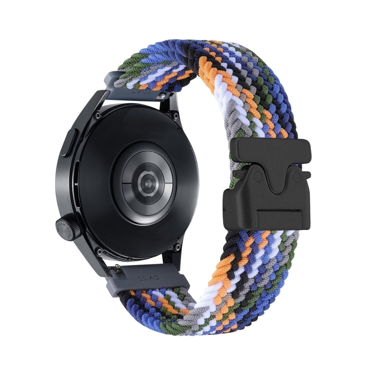 Snap Button Nylon Braided Watch Band, 22mm