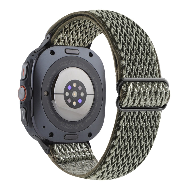 Wave Pattern Nylon Braided Watch Band, For Galaxy Watch Ultra2 2026 / 2025 / 1 2024