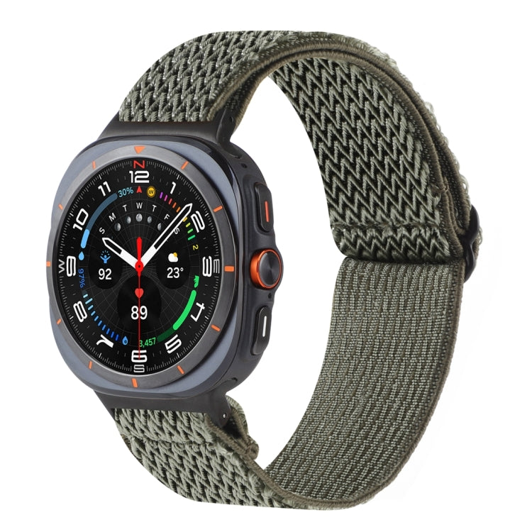 Wave Pattern Nylon Braided Watch Band, For Galaxy Watch Ultra2 2026 / 2025 / 1 2024