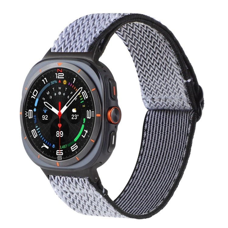 Wave Pattern Nylon Braided Watch Band, For Galaxy Watch Ultra2 2026 / 2025 / 1 2024
