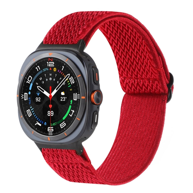 Wave Pattern Nylon Braided Watch Band, For Galaxy Watch Ultra2 2026 / 2025 / 1 2024