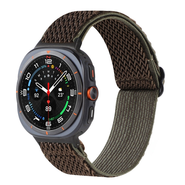 Wave Pattern Nylon Braided Watch Band, For Galaxy Watch Ultra2 2026 / 2025 / 1 2024