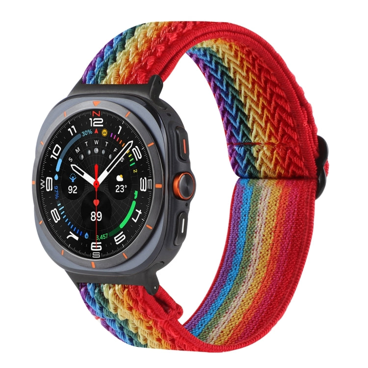 Wave Pattern Nylon Braided Watch Band, For Galaxy Watch Ultra2 2026 / 2025 / 1 2024