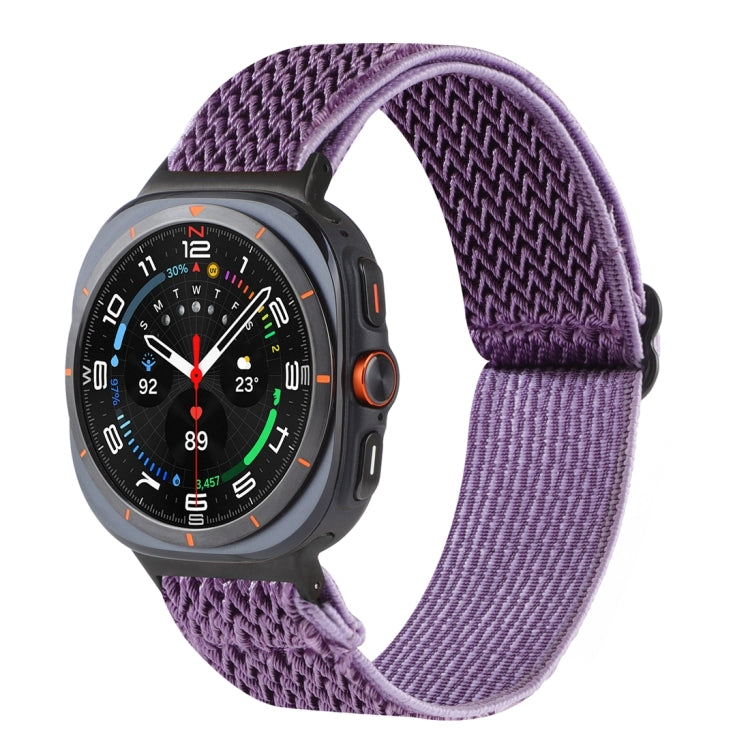 Wave Pattern Nylon Braided Watch Band, For Galaxy Watch Ultra2 2026 / 2025 / 1 2024