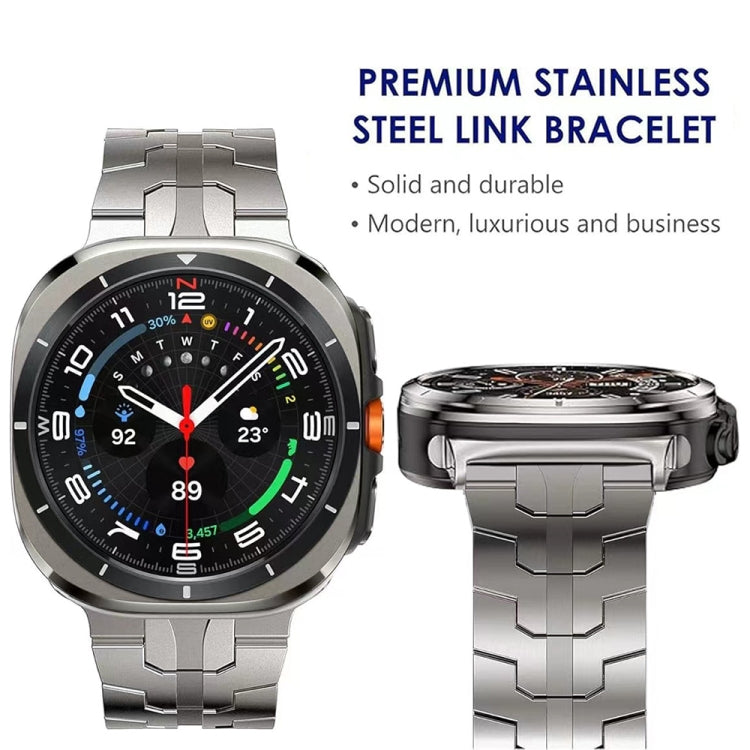 Butterfly Buckle Titanium Alloy Watch Band, For Samsung Galaxy Watch Ultra 47mm / Ultra 2025