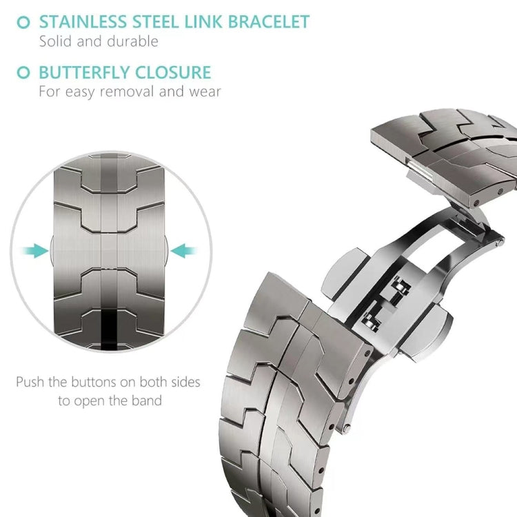 Butterfly Buckle Titanium Alloy Watch Band, For Samsung Galaxy Watch Ultra 47mm / Ultra 2025