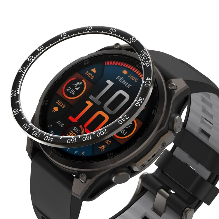 Smart Watch Metal Bezel Ring Frame, For Garmin Fenix 8 AMOLED 51mm, For Garmin Fenix 8 AMOLED 47mm, For Garmin Fenix 8 AMOLED 43mm