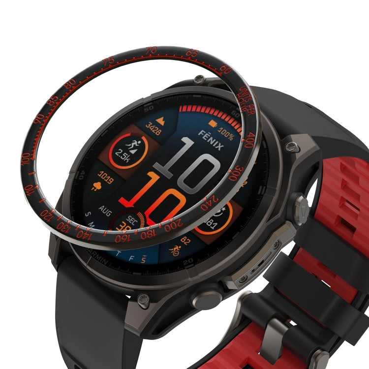 Smart Watch Metal Bezel Ring Frame, For Garmin Fenix 8 AMOLED 51mm, For Garmin Fenix 8 AMOLED 47mm, For Garmin Fenix 8 AMOLED 43mm