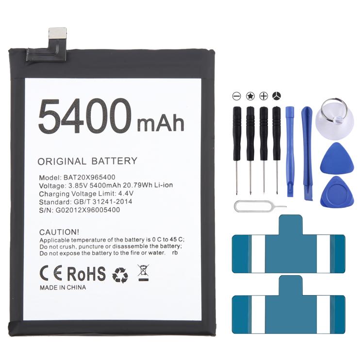 Battery Replacement, For DOOGEE V20 / V20S BAT21ZN1336000 6000mAh, For Doogee S89 / S89 Pro BAT22M2012000 12000mAh, For DOOGEE S97 Pro BAT18735500 8500mAh, For DOOGEE X96 Pro BAT20X965400 5400mAh, For DOOGEE S59 Pro BAT20M1710050 10050mAh              ...