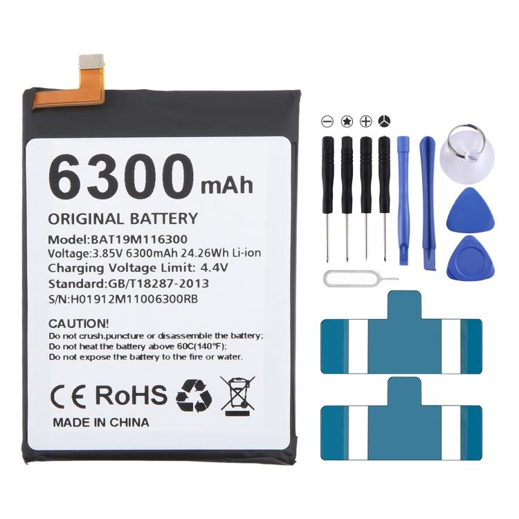 Battery Replacement, For DOOGEE V20 / V20S BAT21ZN1336000 6000mAh, For Doogee S89 / S89 Pro BAT22M2012000 12000mAh, For DOOGEE S97 Pro BAT18735500 8500mAh, For DOOGEE X96 Pro BAT20X965400 5400mAh, For DOOGEE S59 Pro BAT20M1710050 10050mAh              ...