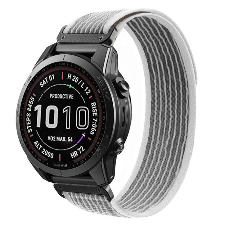 Loop Nylon Hook and Loop Fastener Quick Release Watch Band, For Garmin 26mm, For Garmin 22mm