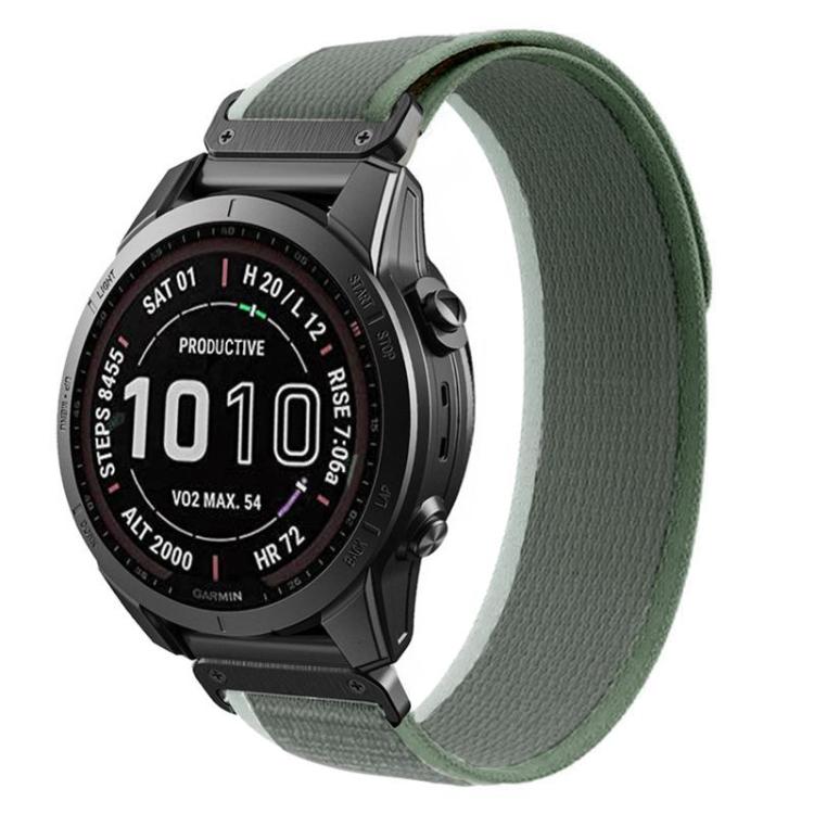 Loop Nylon Hook and Loop Fastener Quick Release Watch Band, For Garmin 26mm, For Garmin 22mm