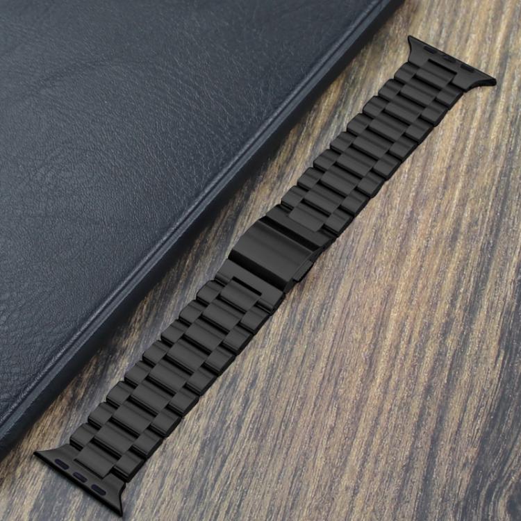 Norman Clasp Three-Link Stainless Steel Watch Band, For Apple Watch 46mm / 49mm / 45mm / 44mm