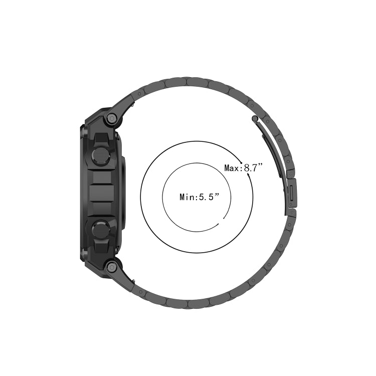Three Strains Of Stainless Steel Strap with Utility Knife, For Huami Amazfit Ares A1908, For Huami Amazfit T-Rex A1918