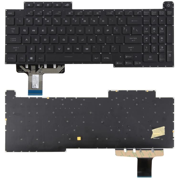 US Version RGB Backlit Laptop Keyboard for Asus ROG Stirx G17 G713 G713Q G713QE G713QY G713QR G713RX G713RS G713RC G713IR G713IH, G17  (RGB)