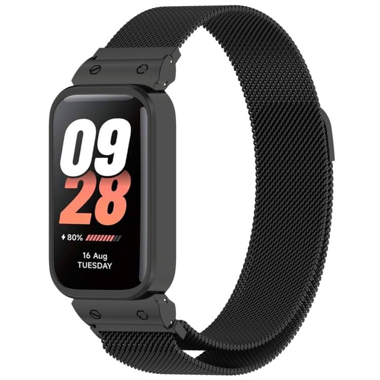 xDfind Watch Frame Integrated Milan Magnetic Metal Watch Band, For Xiaomi Band 10 Pro/9 Pro/Redmi Watch 6/5/4, For Redmi Band 3 / Xiaomi Smart Band 9 Active, For Redmi Band 2 / Xiaomi Smart Band 8 Active
