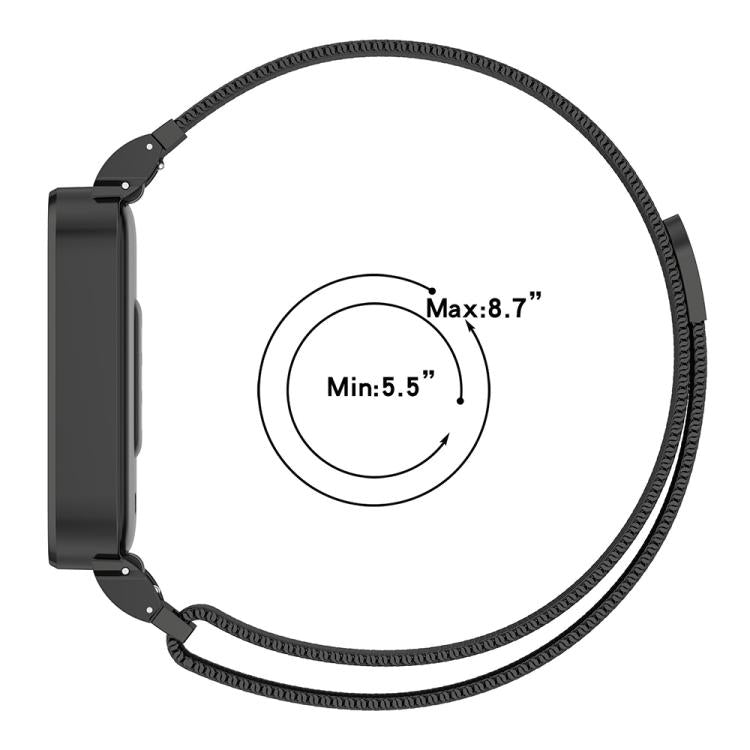 xDfind Watch Frame Integrated Milan Magnetic Metal Watch Band, For Xiaomi Band 10 Pro/9 Pro/Redmi Watch 6/5/4, For Redmi Band 3 / Xiaomi Smart Band 9 Active, For Redmi Band 2 / Xiaomi Smart Band 8 Active